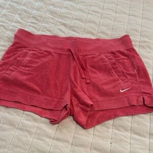 Nike Women's Athletic Shorts in Red